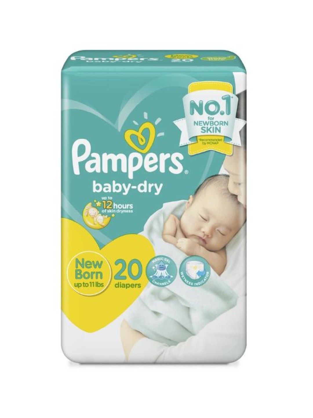 Pampers Baby Dry Taped Newborn 20s x 1 pack (20 pc | edamama